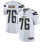Nike Men & Women & Youth Chargers 76 Russell Okung White NFL Vapor Untouchable Limited Jersey,baseball caps,new era cap wholesale,wholesale hats